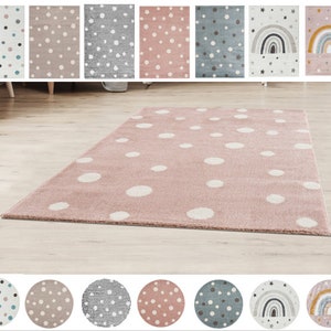 Children's carpet DOTS dots dotted carpet for children's room Children's room carpets tested by Oeko-Tex