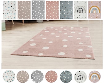 Tapis enfant DOTS Dots Tapis à pois pour chambre d'enfant Tapis pour chambre d'enfant certifié Oeko-Tex