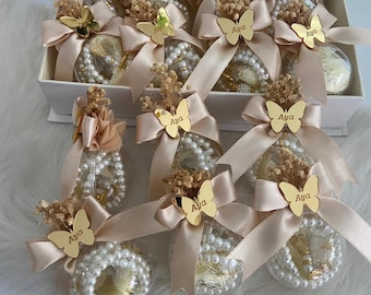 Personalisierte Gebetskette Tasbeeh Masbaha Gunst mit Ring | Ramadan Gunst | Eid Geschenk | Hochzeit Gunsten | Babypartybevorzugung | Staffelungs-Bevorzugung