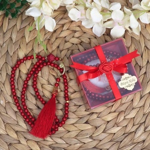 Gebed kralen gunsten herdenken ceremonie gepersonaliseerde Tasbeeh Masbaha cadeau met, Ramadan Eid, moslim bruiloft baby shower