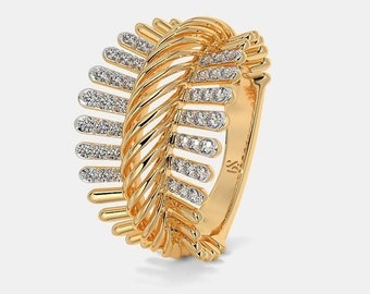 El anillo de compromiso del anillo Hradini- Anillo de boda - Anillo de aniversario - Anillo de promesa Anillo nupcial