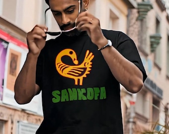 Sankofa Bird Graphic T-Shirt | Ghana Adinkra Symbol Tee