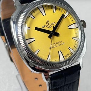 BREITLING 1884 イエロー/ブラック モデル Breitling Watch 1884 - Etsy
