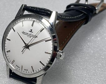 Vintage Jaeger-LeCoultre Club White Dial Signed Crown Wrist Watch Collectible watch ,Swiss Made, Manual winding Watch