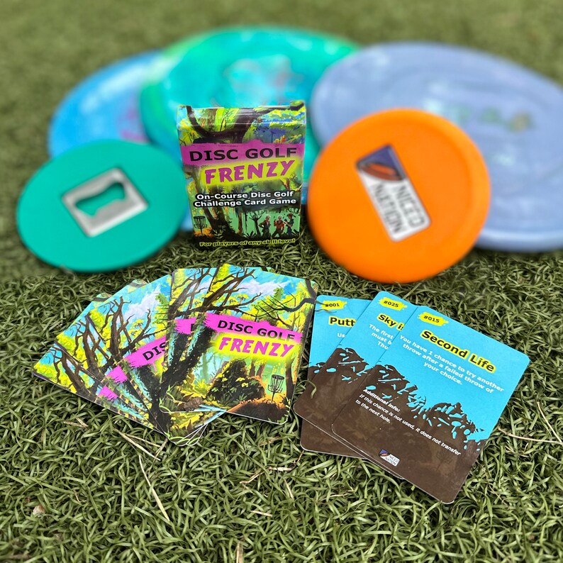 Disc Golf Frenzy Disc Golf Card Game by Niced Nation Etsy