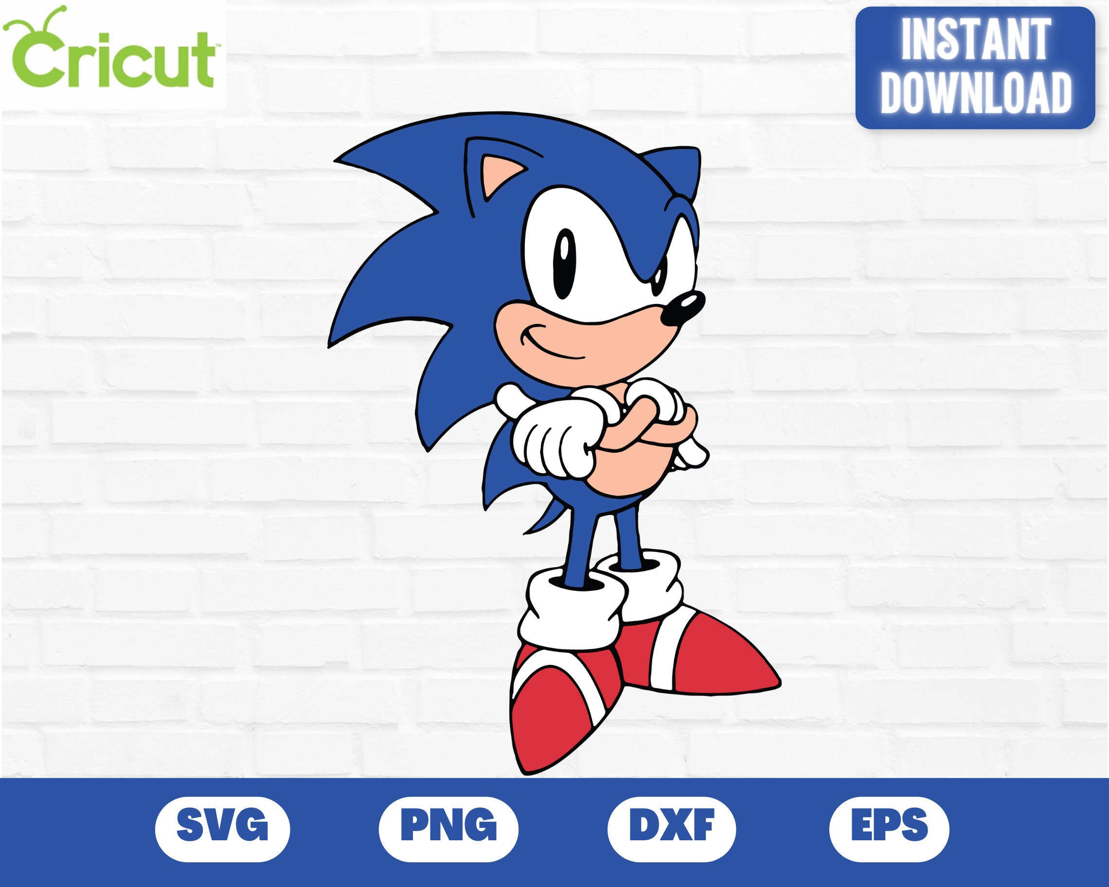 Sonic the Hedgehogsonic Vector Sonic the Hedgehog SVG Sonic Etsy