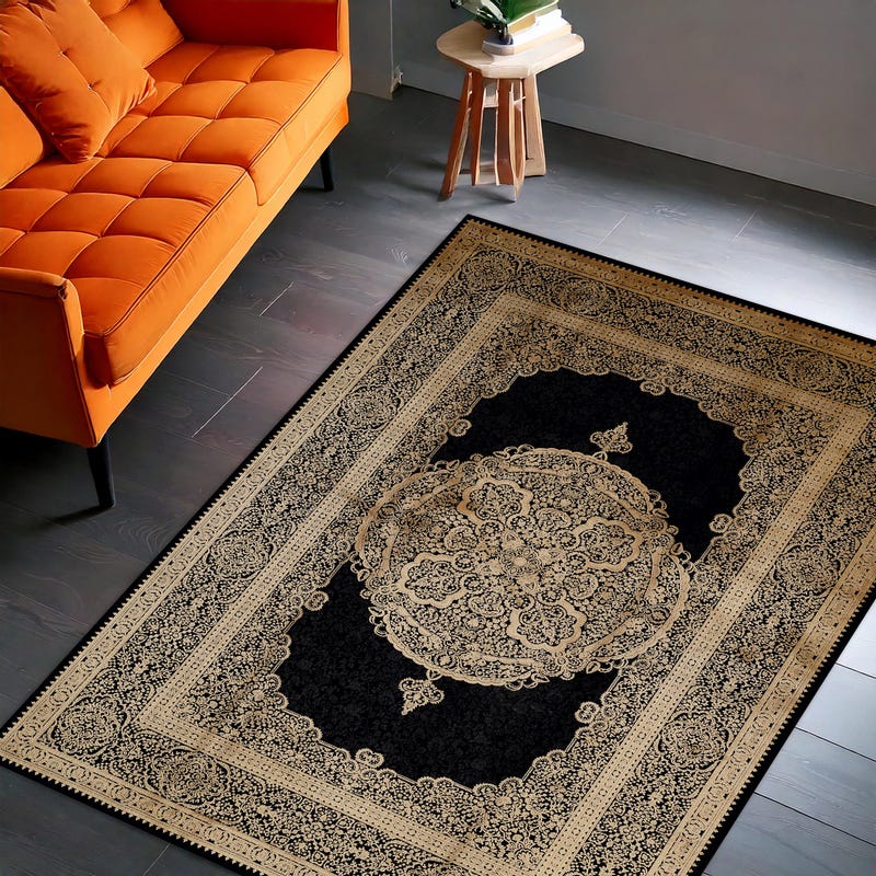 Pure Gold Saudi Rug Gold Oriental Rug - Etsy