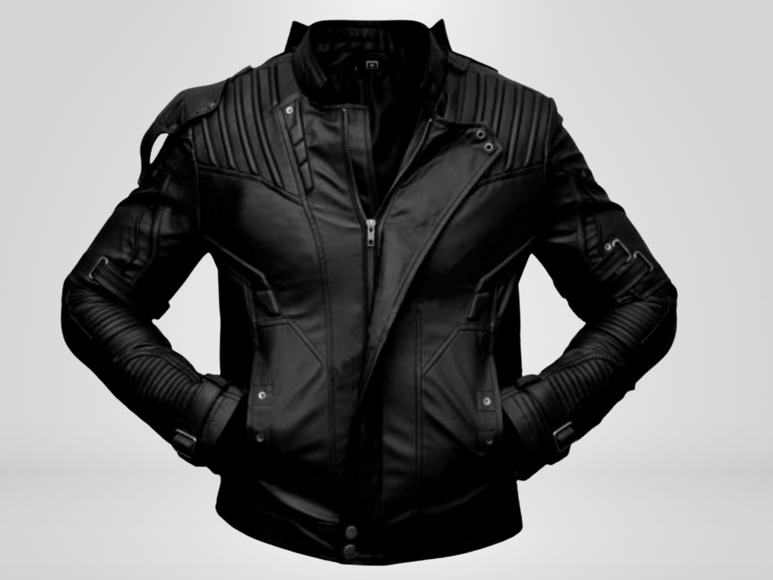 Korean Motorcycle Leather Jackets Men Large Lapel PU Casual Biker Coat  Streetwear Social Business Coat Handsome Men Clothing
