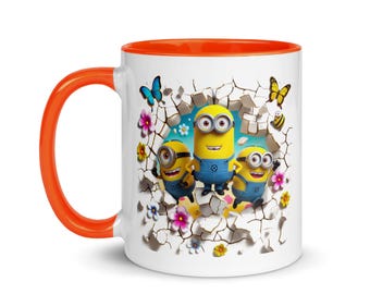 Funny Minion Ceramic Mug – Cartoon Character Coffee Cup