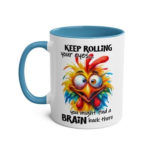 Sarcastic Chicken Coffee Mug: Colorful Design, Hilarious Morning Gift