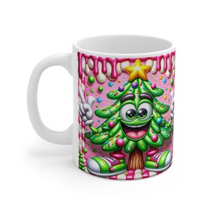 Christmas Tree Coffee Mug: Festive Holiday Hot Chocolate Tea Cup