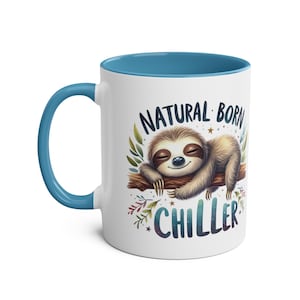 Tasse à café paresseux : tasse en céramique animal décontractée et amusante