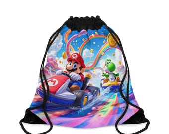 Borsa con coulisse di Mario / Regalo ispirato ai videogiochi per bambini e fan