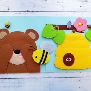 Quiet book Pattern pdf, Quiet book pages, Sensory book template, Felt sewing pattern