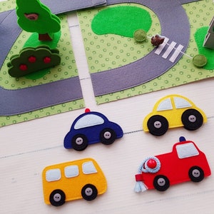 Felt road Quiet book Pattern pdf ,Soft sensory book template, Felt book pattern pdf