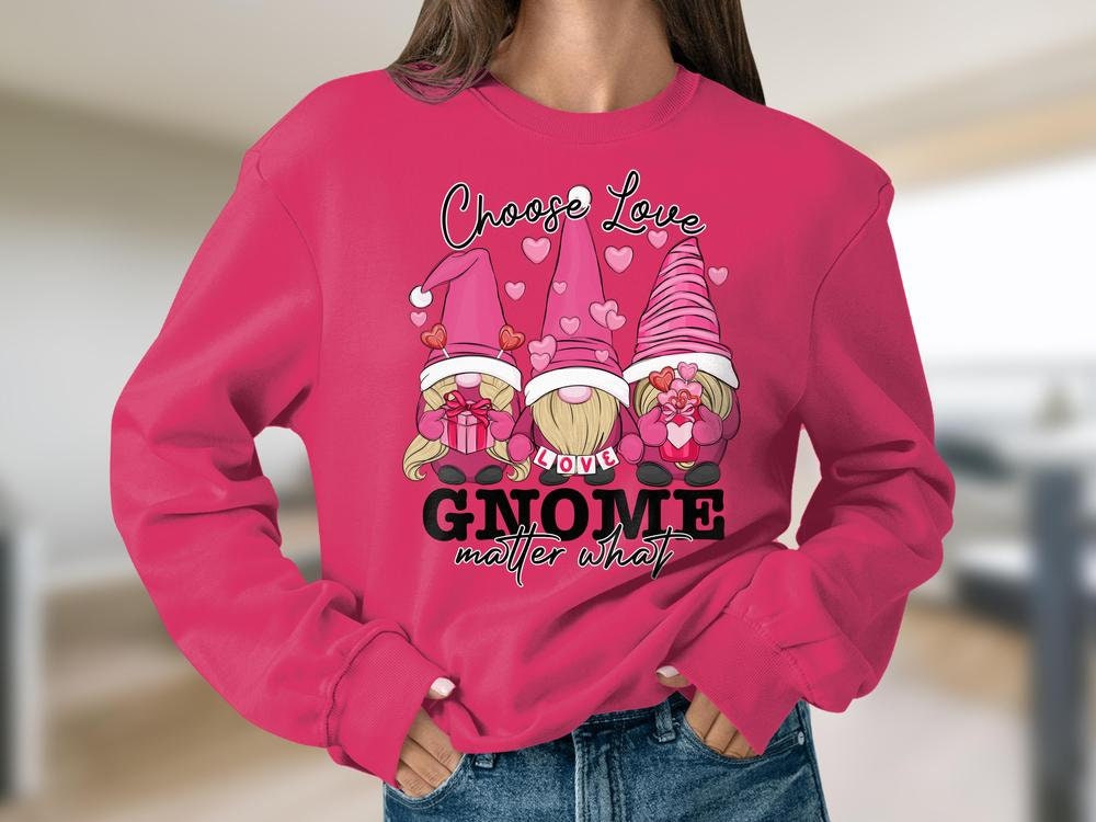 Discover Valentine Gnome Sweater, Gnome Heart Sweatshirt