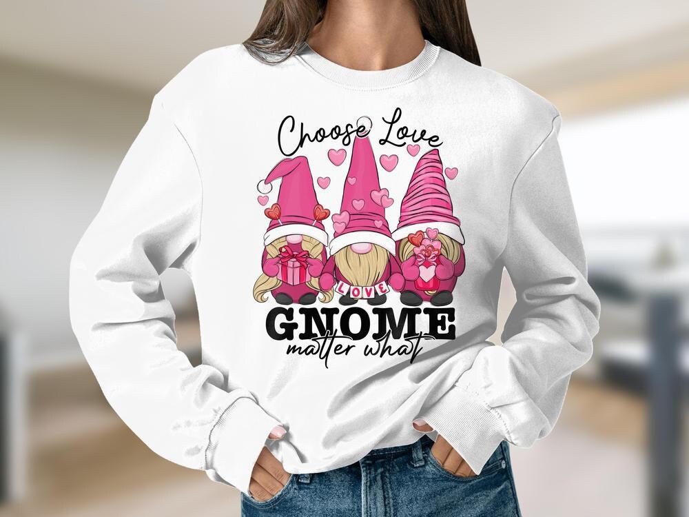 Discover Valentine Gnome Sweater, Gnome Heart Sweatshirt