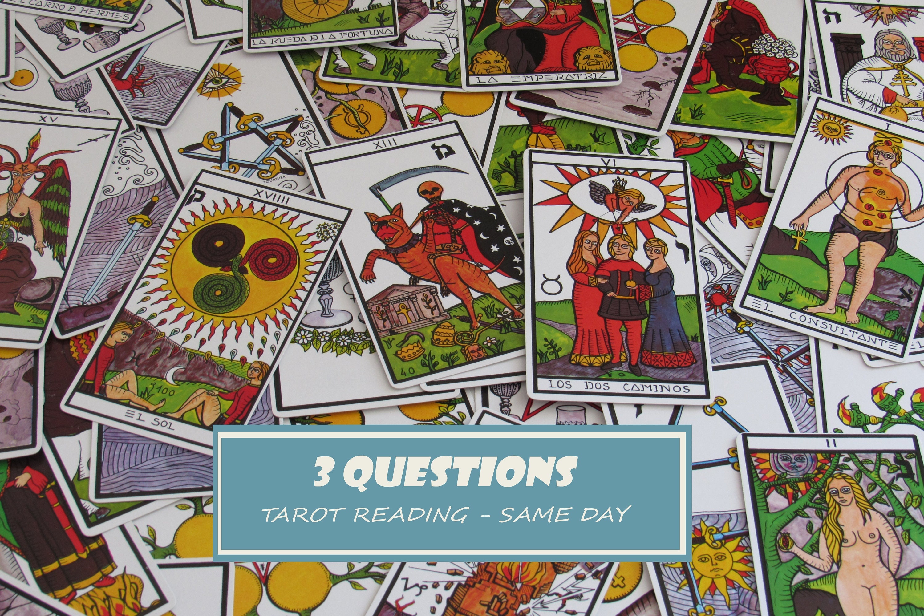 Junction Maryanne Jones højt 3-question Tarot Draw Tarot Reading Divinatory Tarot - Etsy