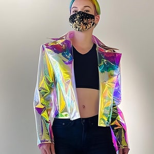 Rainbow clear jacket outlet