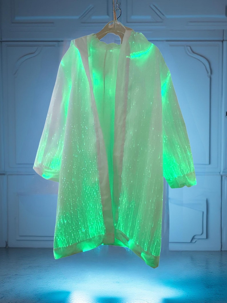 Rave Party Light up Fiber Optic Jacket Iridescent LED Rave Outfit - Etsy