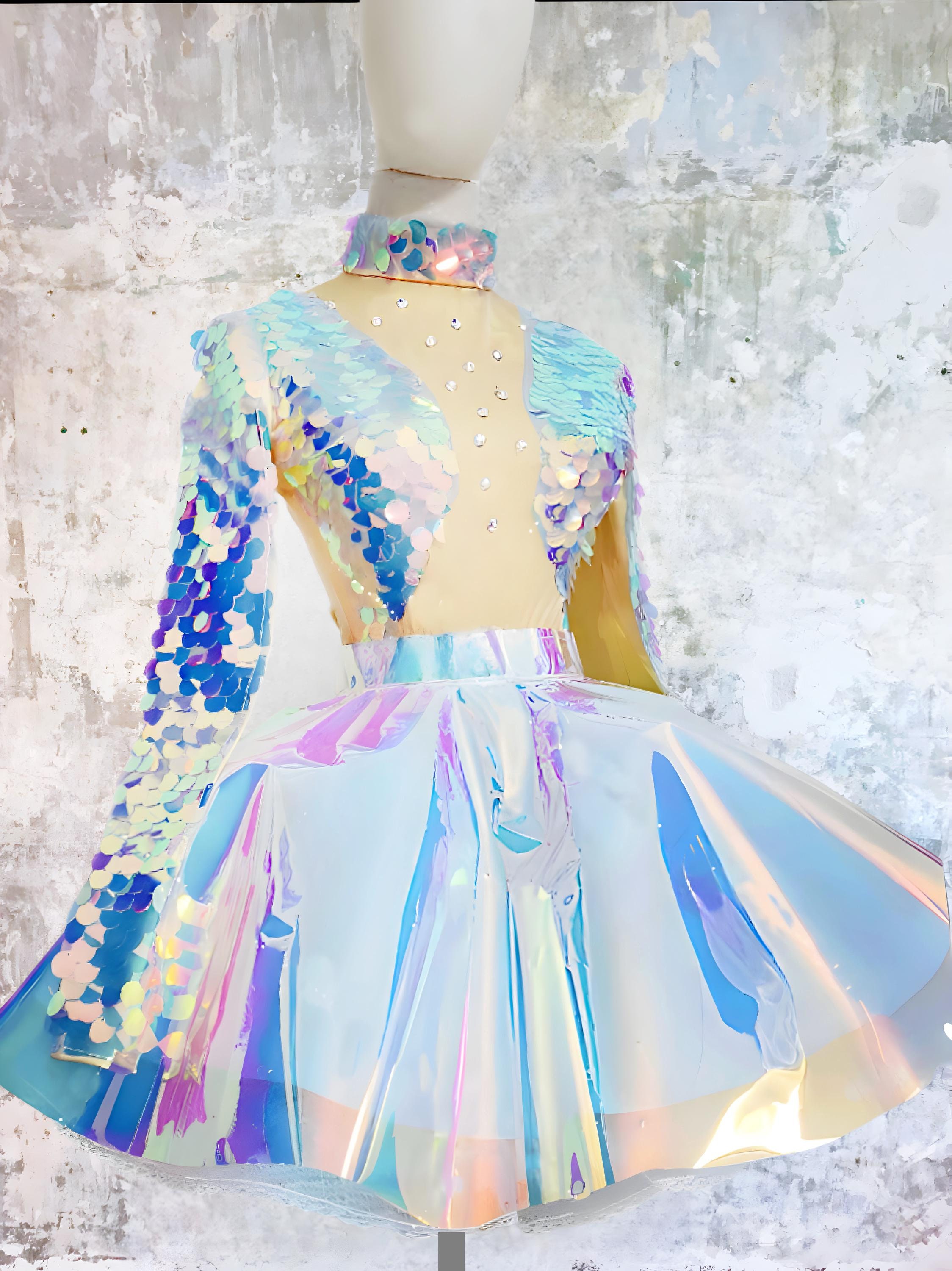 Holographic Alien Costume Etsy Canada