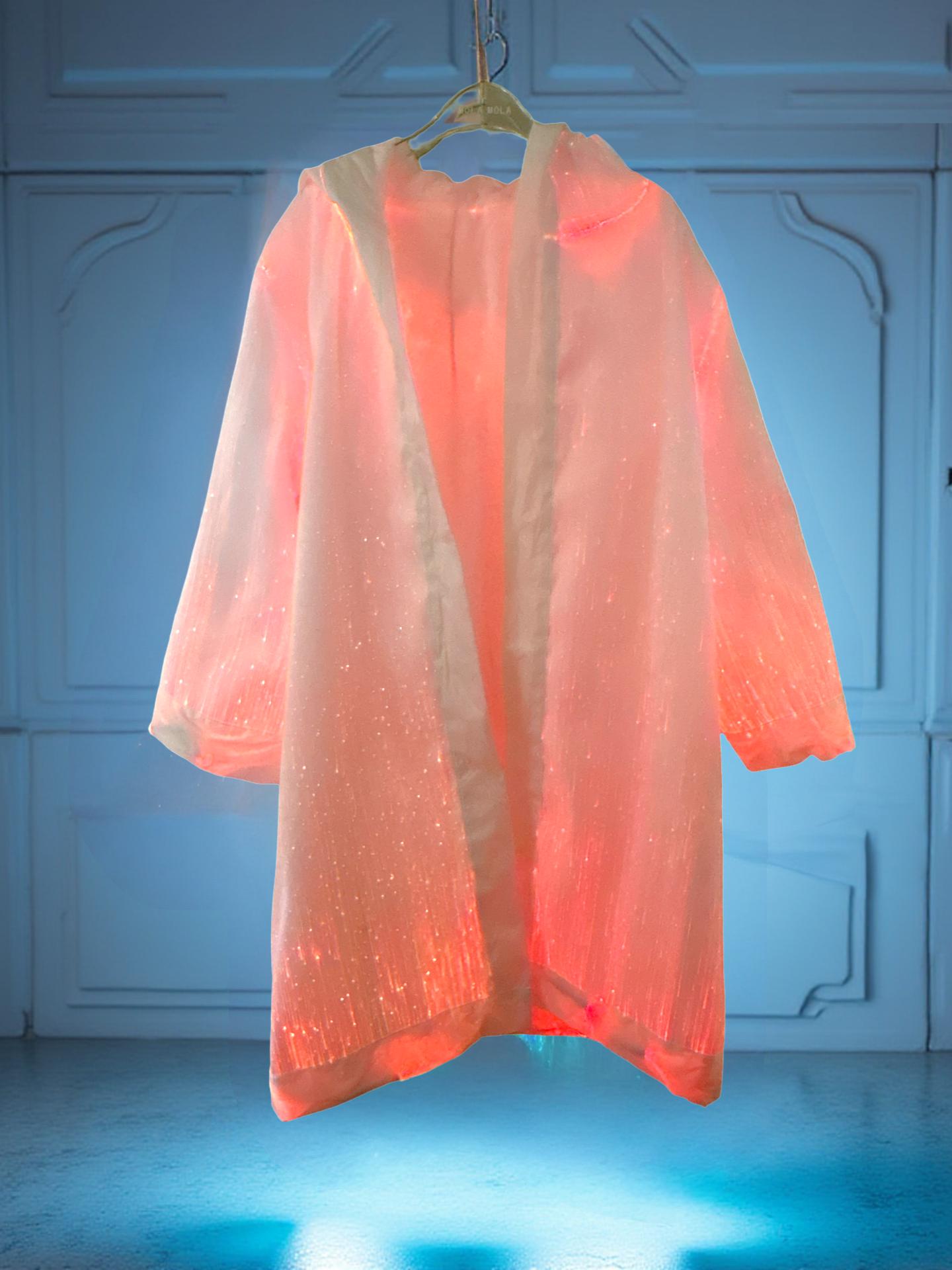 Led Rave Jacket Rave Party Light up Fiber Optic Jacket Iridescent LED Rave Outfit - Etsy