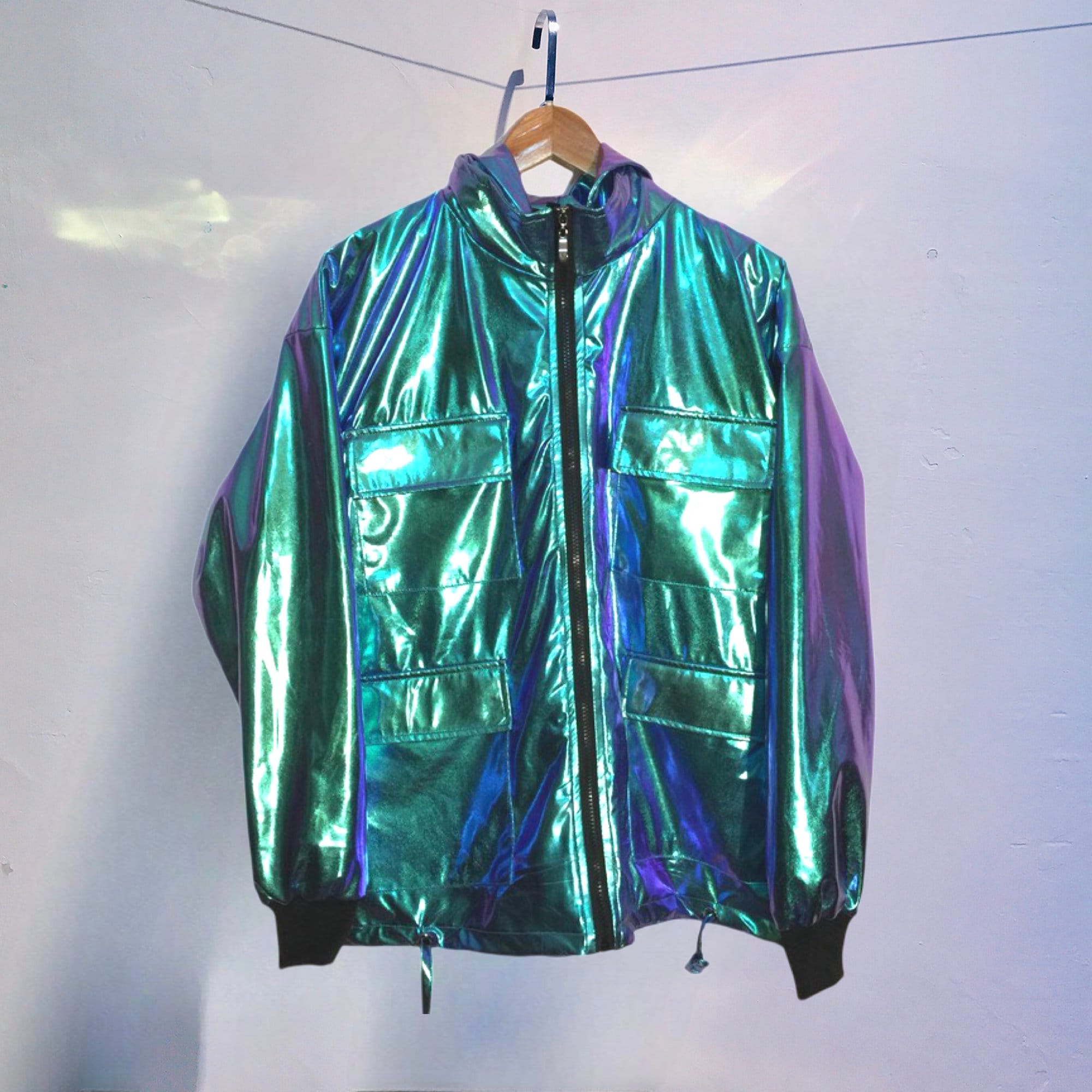 Holographic windbreaker deals