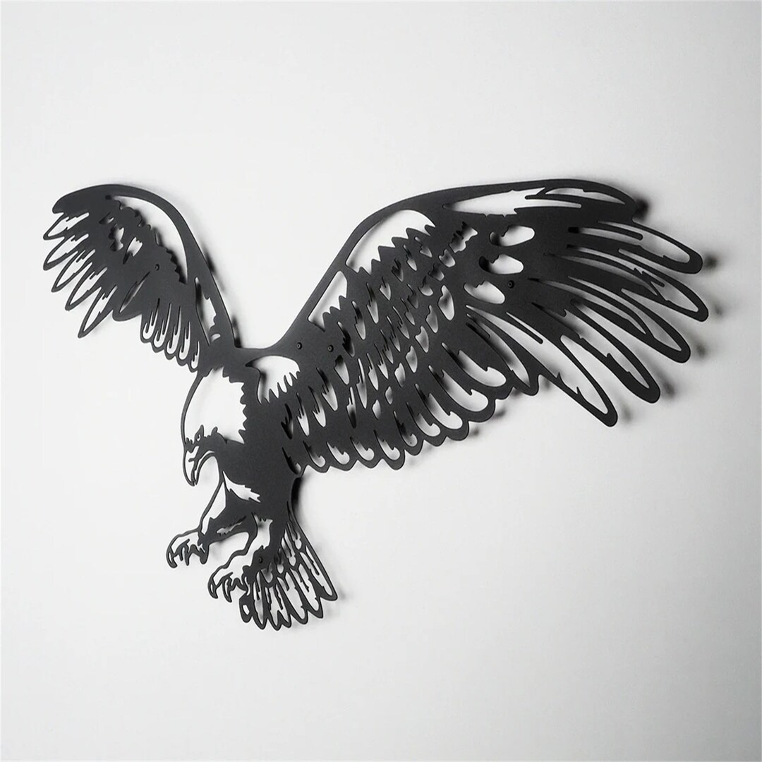 Eagle Metal Wall Art, Eagle Wall Decor, Living Room Wall Art, American