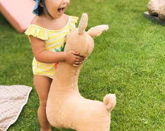 Soft toy pillow Alpaca | Travel pillow toy llama for babies and toddlers | baby alpaca stuffed animal | Plush llama | Stuffed toy llama
