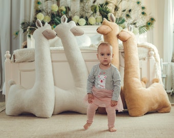 Giant Plush Toy Alpaca | Llama plushie | Big soft toy for baby | Stuffed animal | Gift for first birthday