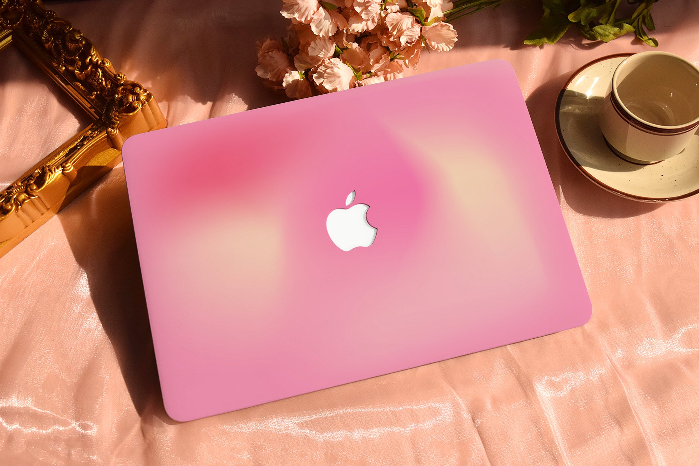 Misty Pink Hard Protective Personalize MacBook Case for 2022 M2