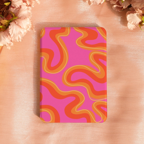 Psychedelische Ripple Kindle Paperwhite 2021/2022-hoes, 2018 Kindle-hoes, geheel nieuwe Kindle Paperwhite 11e / 10e generatie cover Kindle 6,8-inch hoes