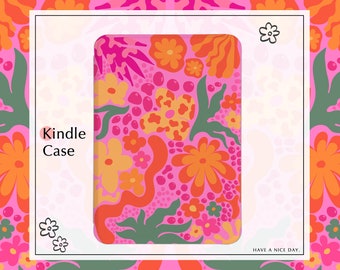 Pink Parterre Kindle Paperwhite 2021/2022 Case，2018 Kindle Case, All-New Kindle Paperwhite 11th / 10th gen cover Kindle 6.8 case