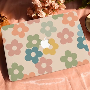 Colorful Flowers Hard Protective Personalize Macbook Case for 2022 M2 13.6 A2681 MacBook Air/Pro 13 14 16 15 inch Laptop