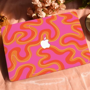 Psychedelic Ripple Hard Protective Personalize Macbook Case for 2022 M2 13.6 A2681 MacBook Air/Pro 13 14 16 15 inch Laptop