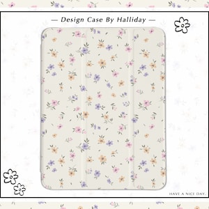 Flower Farm iPad case  iPad Cover for iPad 2021 iPad with Pencil Holder for iPad 10/9/8, 10.2，iPad Air 4/5, iPad Pro 11/12.9