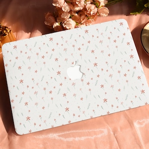 Little Red Flower Hard Protective Personalize Macbook Case for 2022 M2 13.6 A2681 MacBook Air/Pro 13 14 16 15 inch Laptop