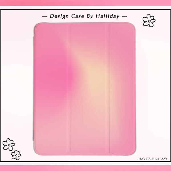 Misty Pink iPad case  iPad Cover for iPad 2021 iPad with Pencil Holder for iPad 10/9/8, 10.2，iPad Air 4/5, iPad Pro 11/12.9