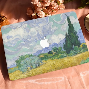 Landscape Oil Painting Hard Protective Personalize Macbook Case for 2022 M2 13.6 A2681 MacBook Air/Pro 13 14 16 15 inch Laptop