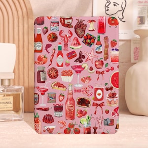 Food Collage 2024 Personalization Kindle Case, Paperwhite 12th 7&#39;&#39; 11th 6.8&#39;&#39;, All New Kindle 12th Gen Case With Auto Wake/Sleep