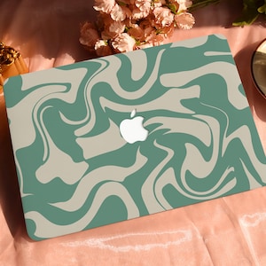 Spruce Curve Vortex Hard Protective Personalize Macbook Case for 2022 M2 13.6 A2681 MacBook Air/Pro 13 14 16 15 inch Laptop