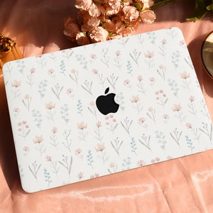 Red And Blue FloralHard Protective Personalize Macbook Case for 2022 M2 13.6 A2681 MacBook Air/Pro 13 14 16 15 inch Laptop