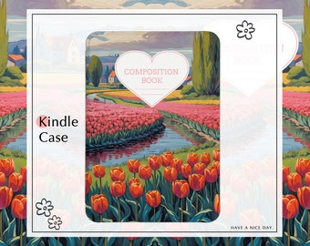 Étui pour Kindle Tulips Creek pour Kindle Paperwhite 2021/2022，Étui pour Kindle 2018, toute nouvelle coque pour Kindle Paperwhite 11e/10e génération pour Kindle 6,8 po.