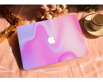 Pink Art Design Hard Protective Personalize Macbook Case for 2022 M2 13.6 A2681 MacBook Air/Pro 13 14 16 15 inch Laptop