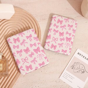 Cute Pink Bow 2024 Personalization Kindle Case, Paperwhite 12th 7 ...