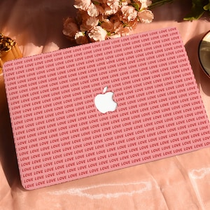 Love Pattern Hard Protective Personalize Macbook Case for 2022 M2 13.6 A2681 MacBook Air/Pro 13 14 16 15 inch Laptop