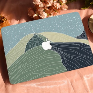 Mountain Top Hard Protective Personalize Macbook Case for 2022 M2 13.6 A2681 MacBook Air/Pro 13 14 16 15 inch Laptop