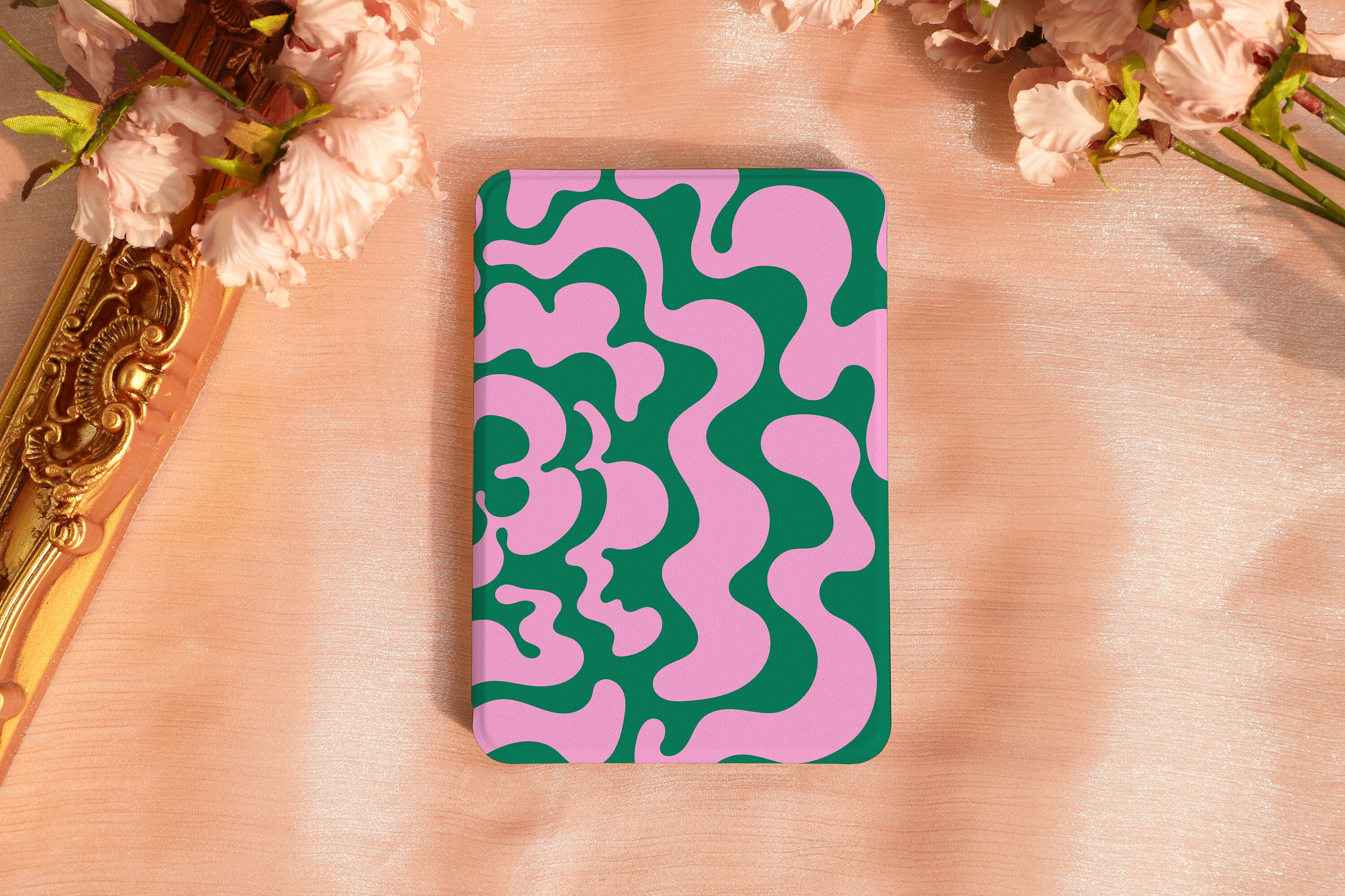 Deep Green Ripple Kindle Paperwhite 2021/2022 Case, 2018 Kindle Case, All-New Kindle Paperwhite 11th / 10th gen cover Kindle 6.8"