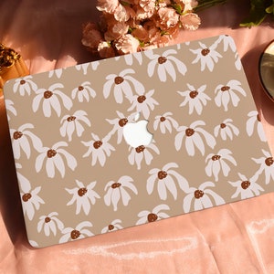 Brown Stamen Painting Hard Protective Personalize Macbook Case for 2022 M2 13.6 A2681 MacBook Air/Pro 13 14 16 15 inch Laptop