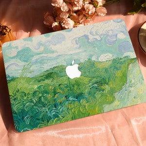Spring Grassland Painting Hard Protective Personalize Macbook Case for 2022 M2 13.6 A2681 MacBook Air/Pro 13 14 16 15 inch Laptop